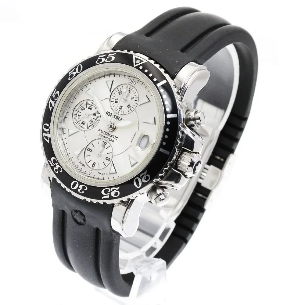 MONTBLANC Meisterstic 7034 Chronograph Silver Dial Automatic Men's Watch_894259